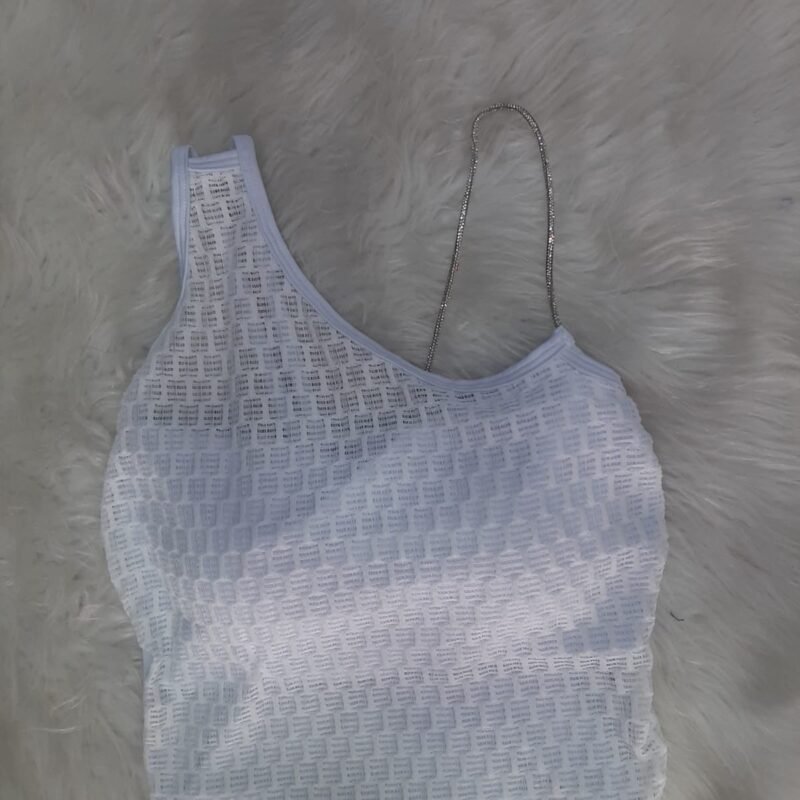 Cropped Com Alça Em Strass