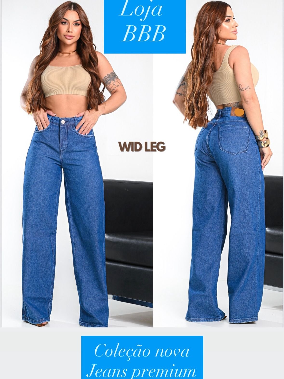 Calça Wide Leg Premium