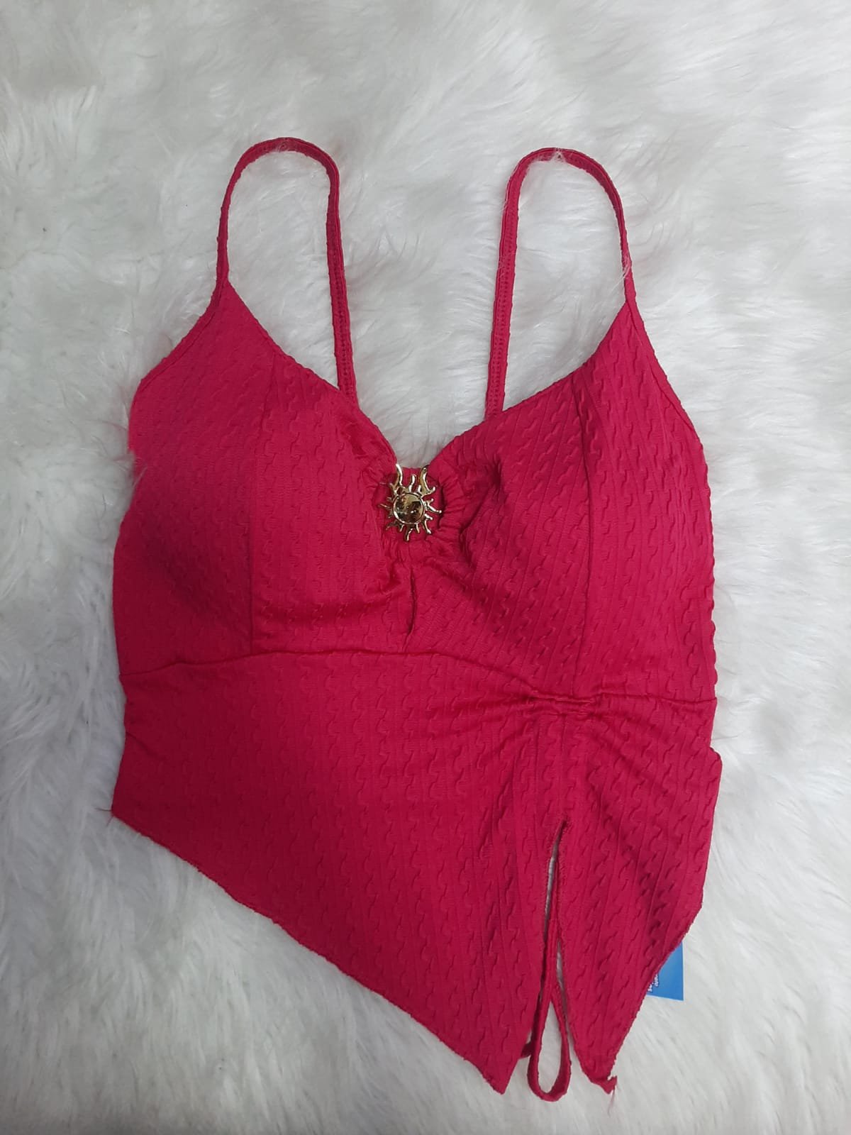 Cropped Assimetrico Alcinha