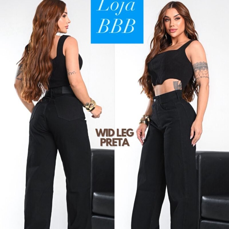 Wide Leg Preta