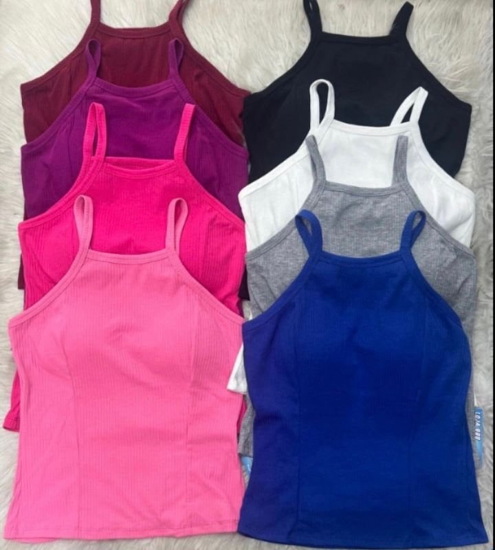 Regata Básica Canelada Com Bojo