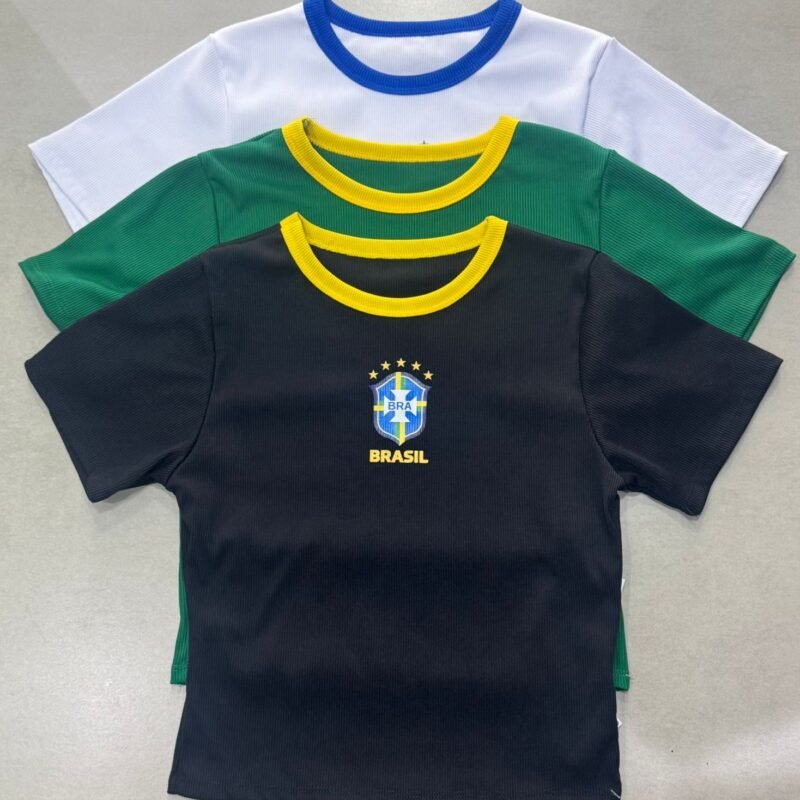 Baby Look Canelada Brasil - Escudo da Seleção